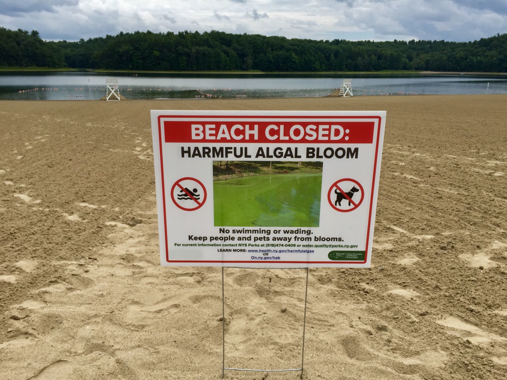 Moreau Lake State Park beach closure
